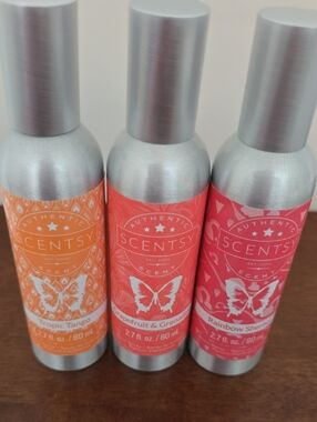Scentsy Bright Citrus & Coral Room Spray Trio